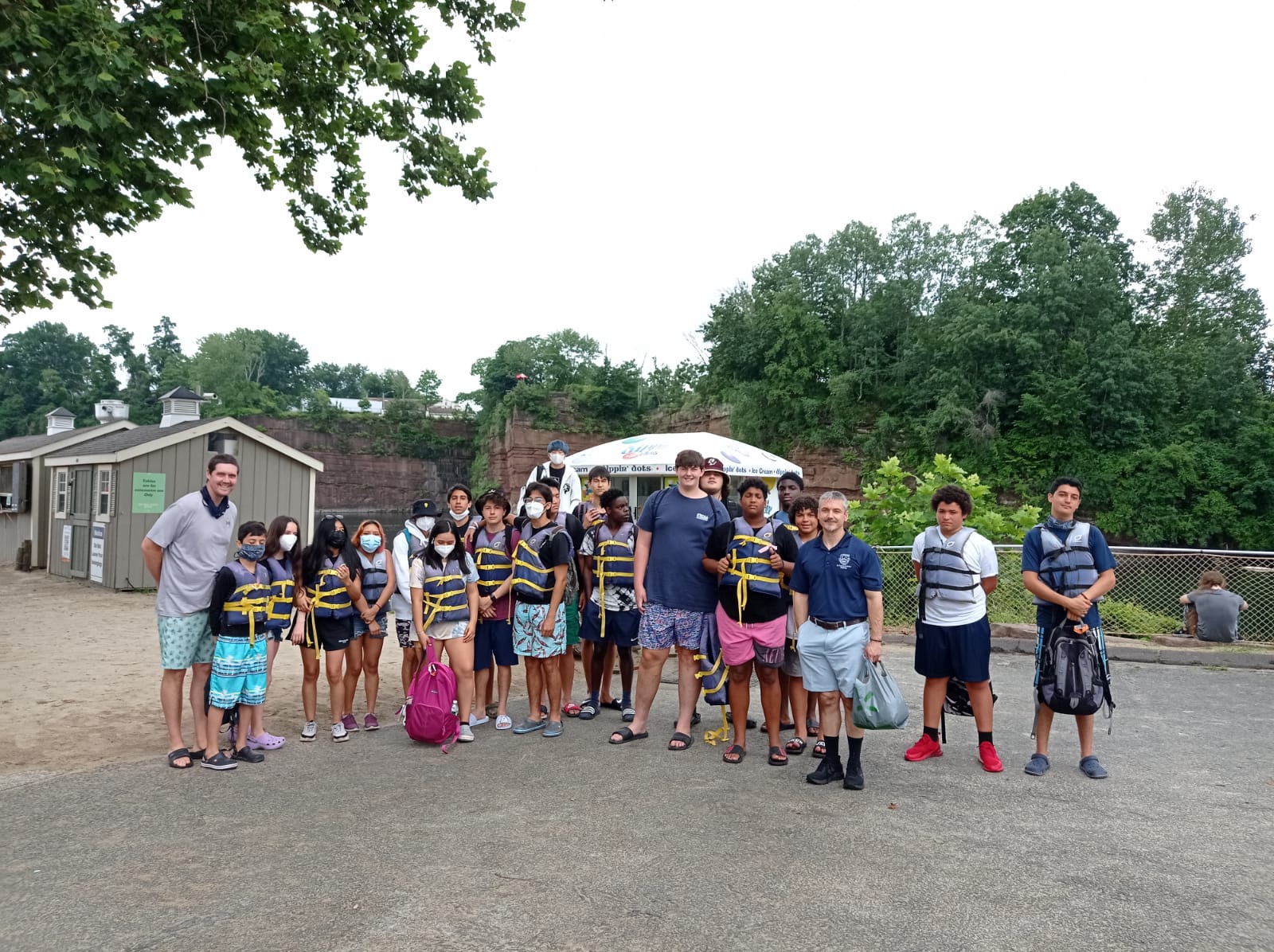 Head of School with STM Summer Camp Students